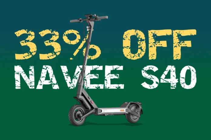 electric scooter, Navee S40, Fnac sale, double suspension, urban mobility