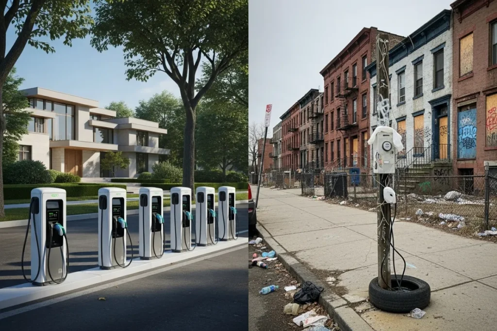 Electric Car Charging Inequality: How EVs Deepen the Urban Divide